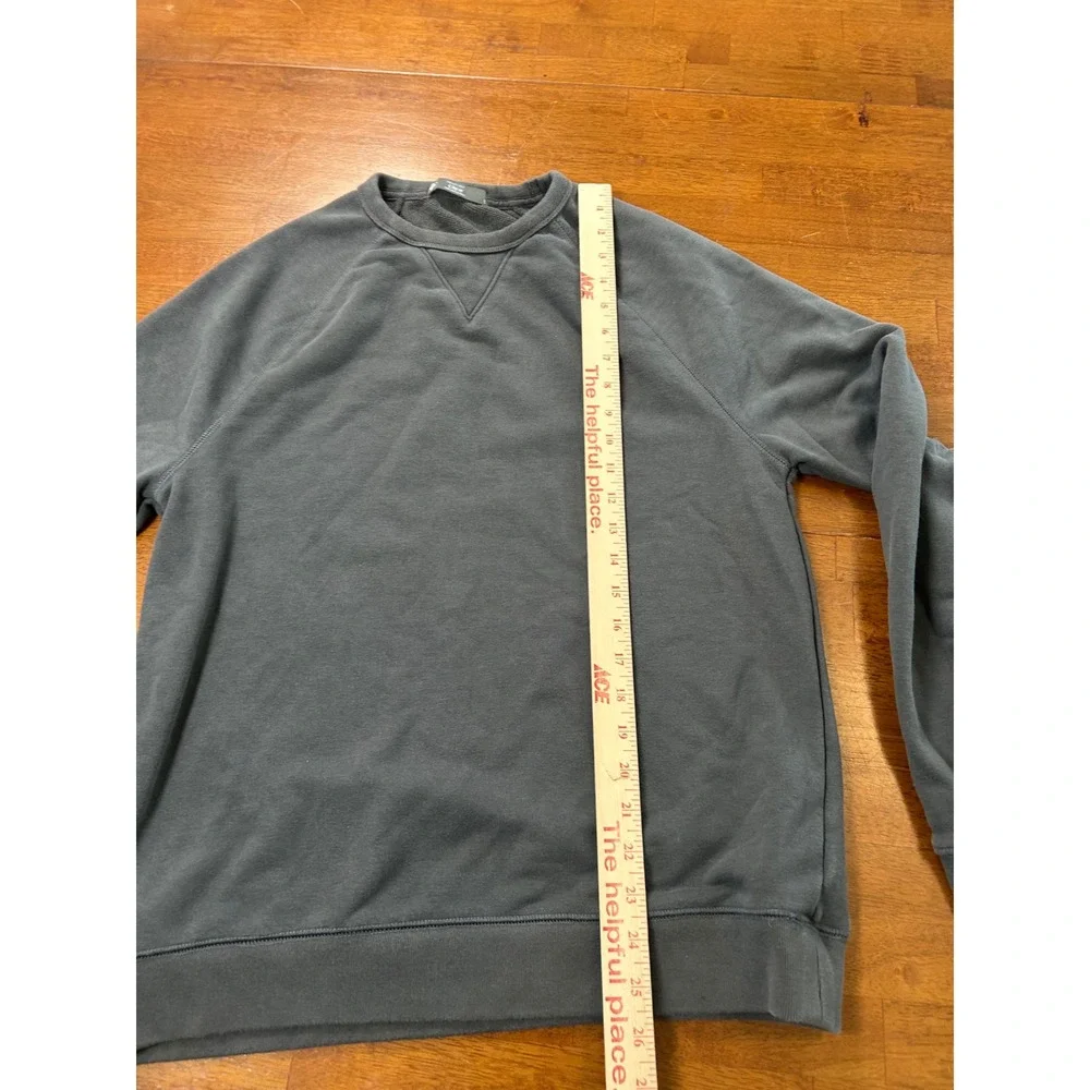 Member's Mark French Terry Crew Sweatshirt Mens Small Gray Raglan Pullover - Picture 6 of 10